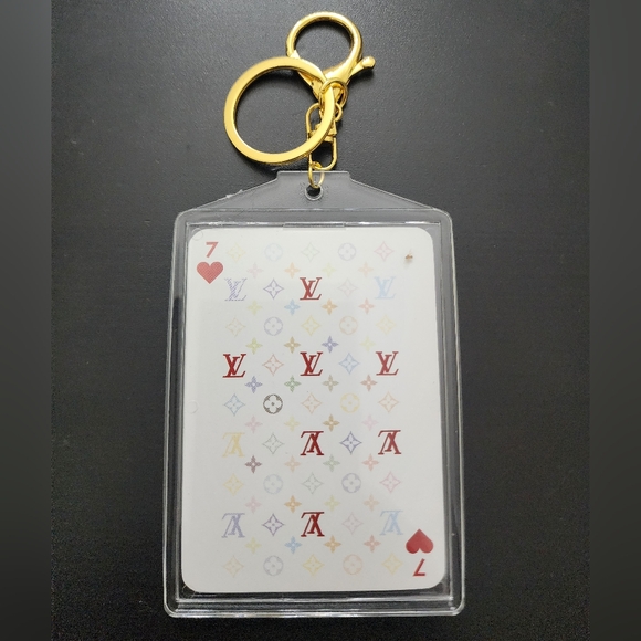 Louis Vuitton x Takashi Murakami "Blanc" S/S2003 Playing Card With Gold Keychain - Picture 2 of 3